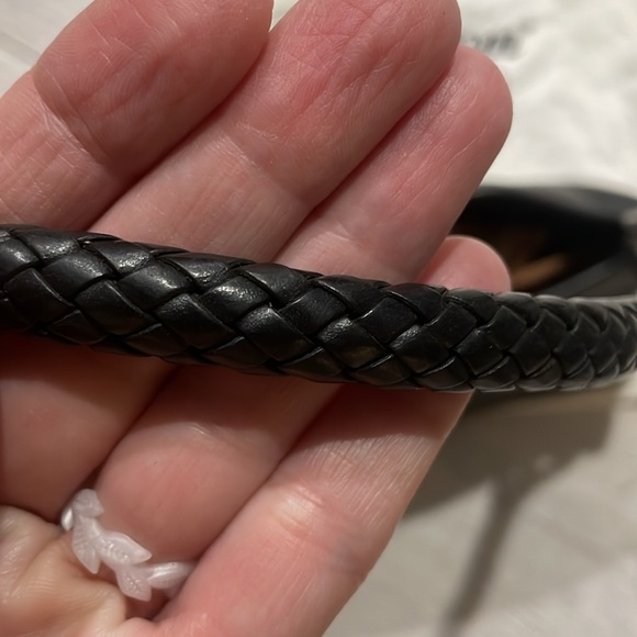 Rare Vintage Brighton “isadora” croc leather Handbag black silver hardware recta - Picture 7 of 9